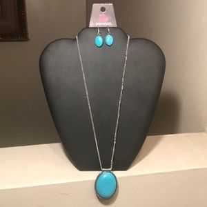 Paparazzi Turquoise Desert Stone Necklace